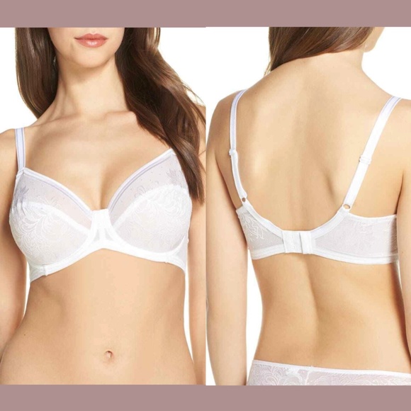 NEW Wacoal [ 34G‎ ] Net Effect Underwire Bra in White - Picture 1 of 12